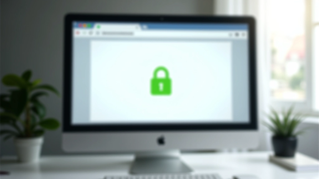 Navegador web com barra de endereço e ícone de cadeado HTTPS seguro destacado